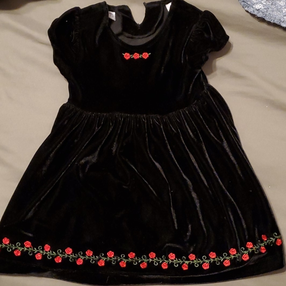 Girls blacket velvet dress